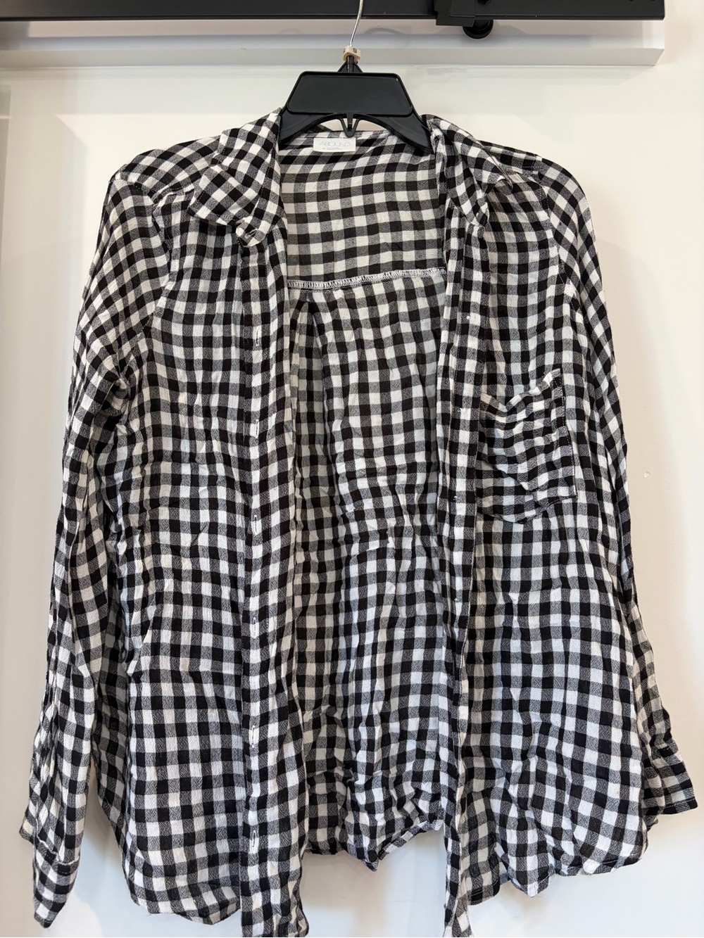 Abound Black and White Gingham Shirt